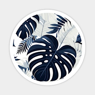 Minimalistic Monstera Tropical Leaves Magnet